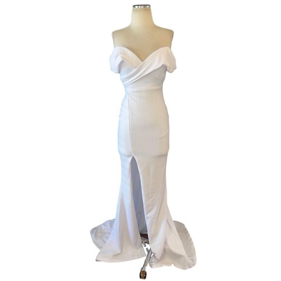 Nookie Neptune Gown in White XSmall New Womens Long Formal Maxi Dress - Picture 4 of 13